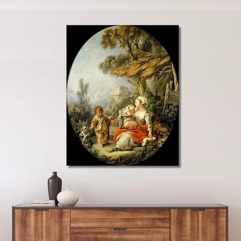 The Happy Mother François Boucher