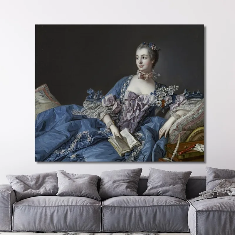 Madame De Pompadour Juana Antonieta Poisson François Boucher