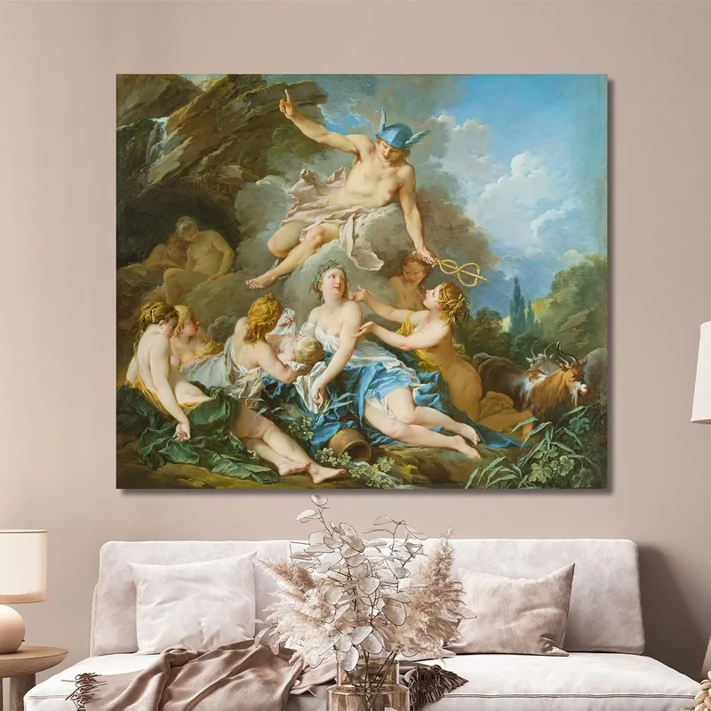 Mercurio Affida Il Bambino Bacco Alle Ninfe François Boucher