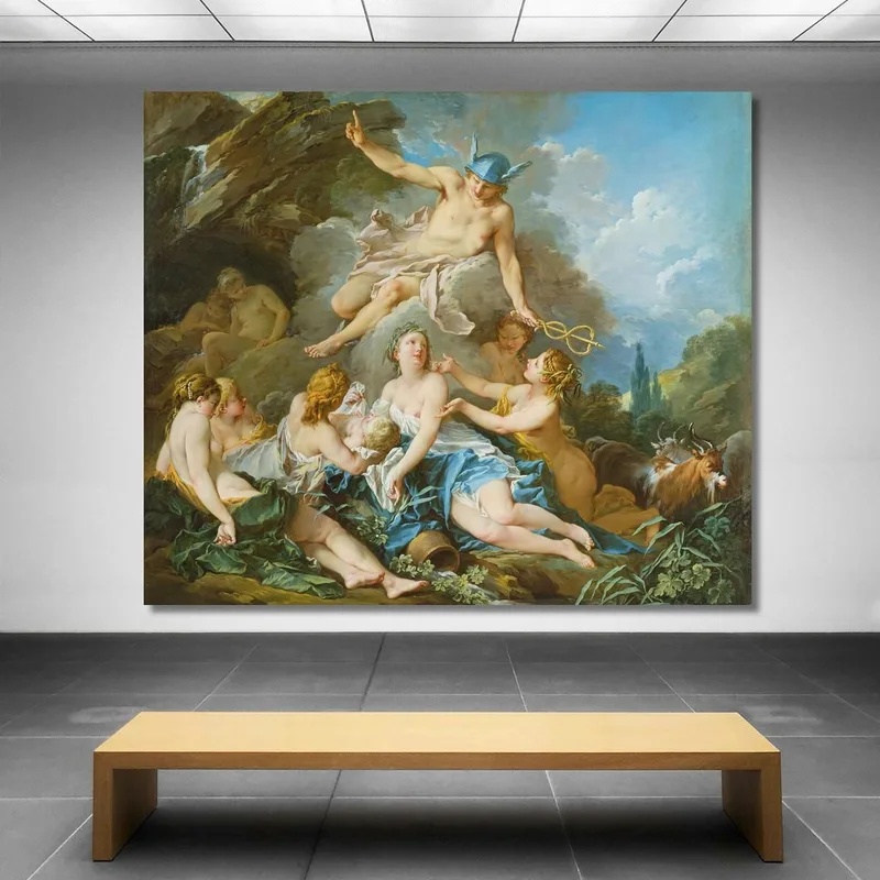 Mercurio Affida Il Bambino Bacco Alle Ninfe François Boucher