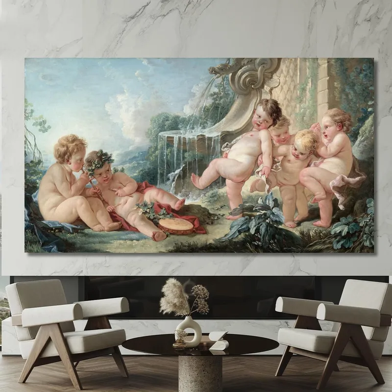 Música Y Danza Y Cupidos En Conspiración François Boucher