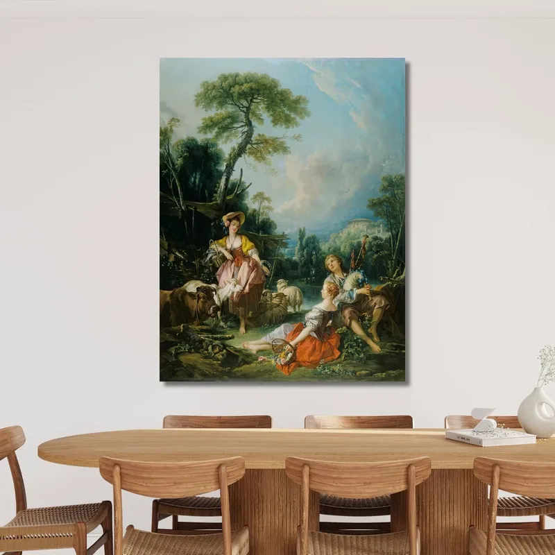 Pastorale Con Suonatore Di Cornamusa François Boucher