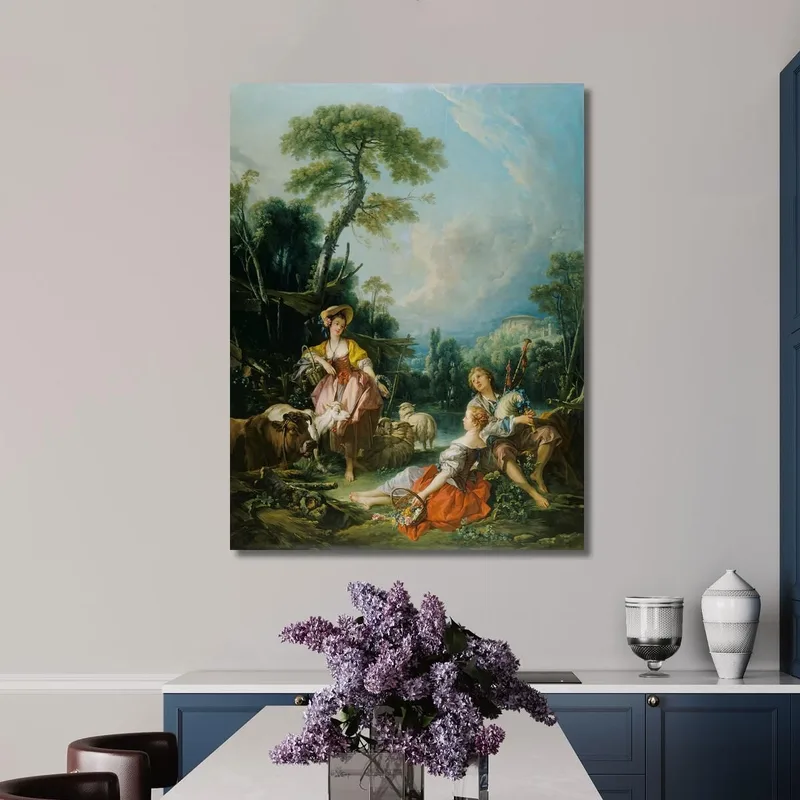 Pastorale Con Suonatore Di Cornamusa François Boucher