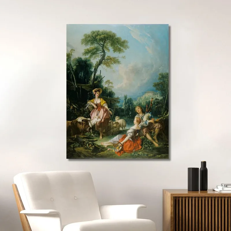 Pastorale Con Suonatore Di Cornamusa François Boucher