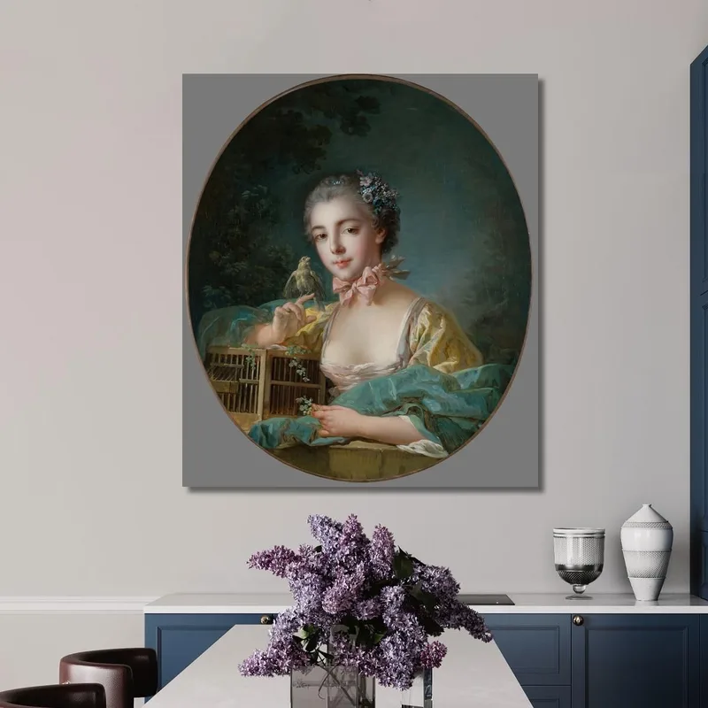 Presunto Retrato De Marie-Emilie Baudouin Hija Del Pintor François Boucher