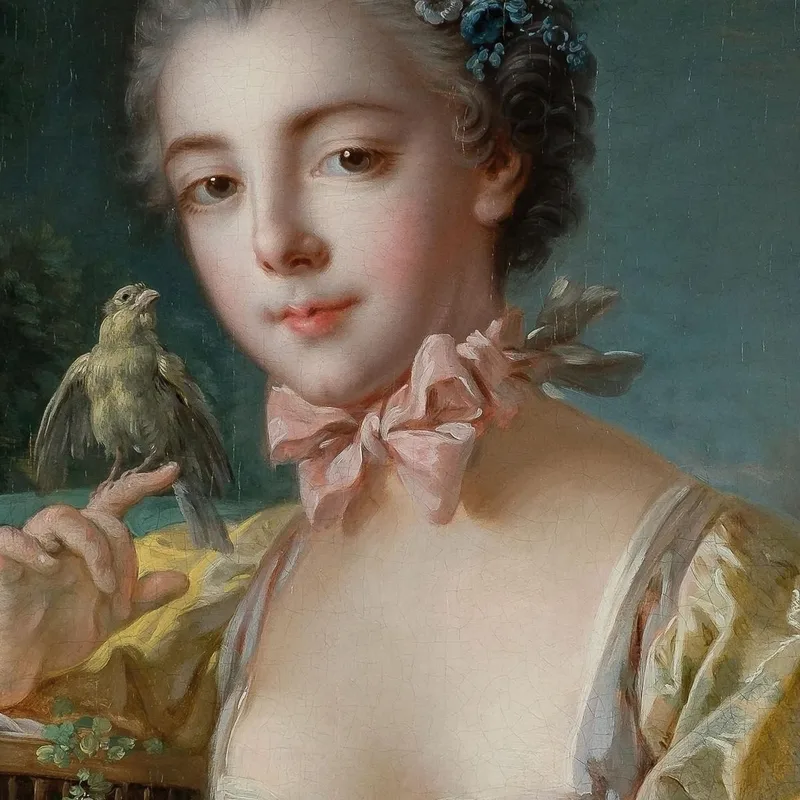 Presunto Retrato De Marie-Emilie Baudouin Hija Del Pintor François Boucher