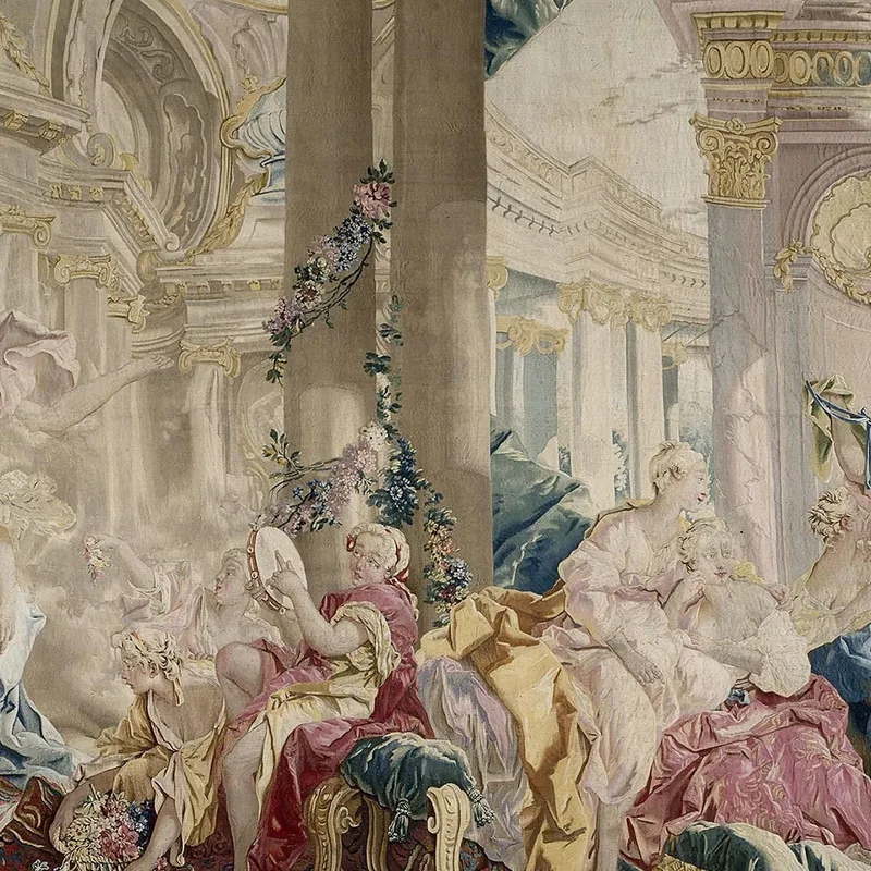 Psyché Conduite Par Zéphyr Dans Le Palais De L Amour. Psyché Montrant Ses Richesses À Ses Soeurs François Boucher