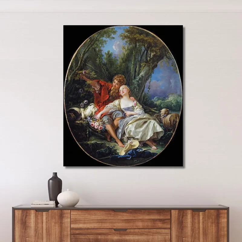 Shepherd And Shepherdess Reposing François Boucher