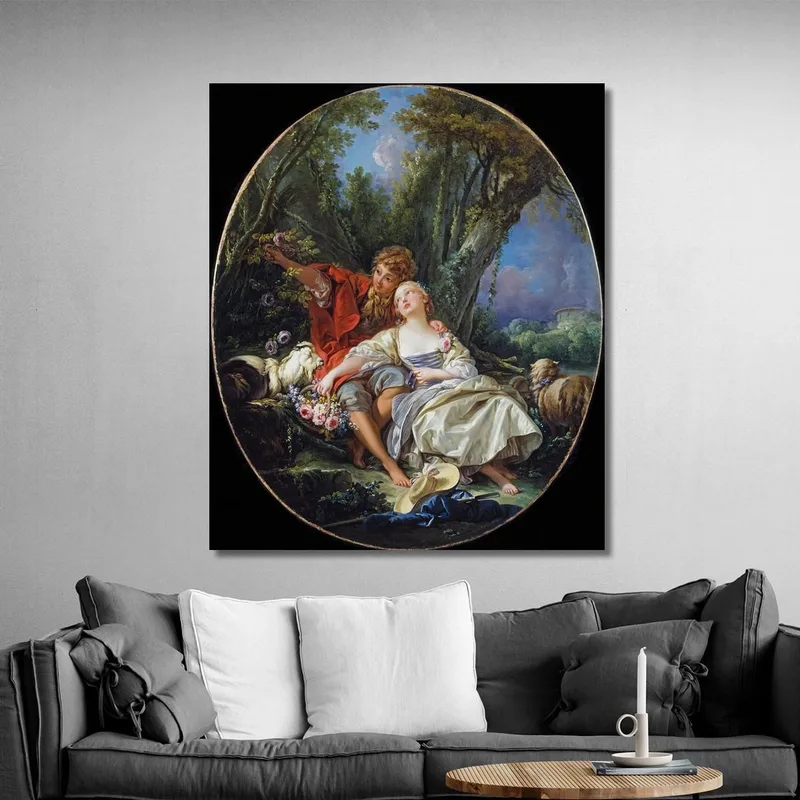 Shepherd And Shepherdess Reposing François Boucher