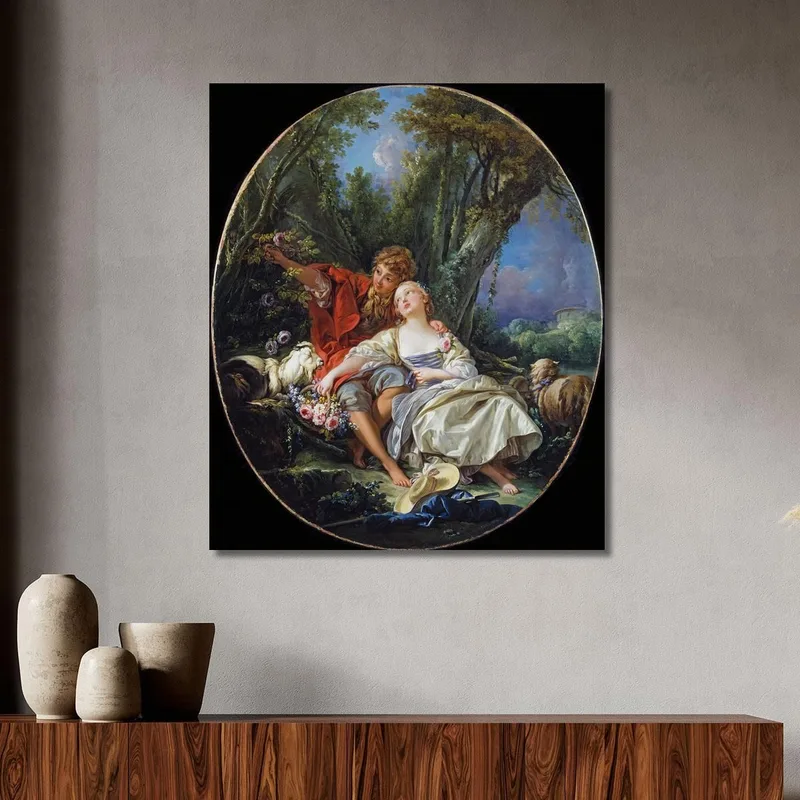 Shepherd And Shepherdess Reposing François Boucher