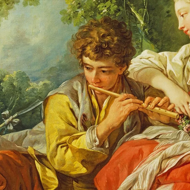 Hirte Spielt Einer Hirtin Etwas Vor François Boucher