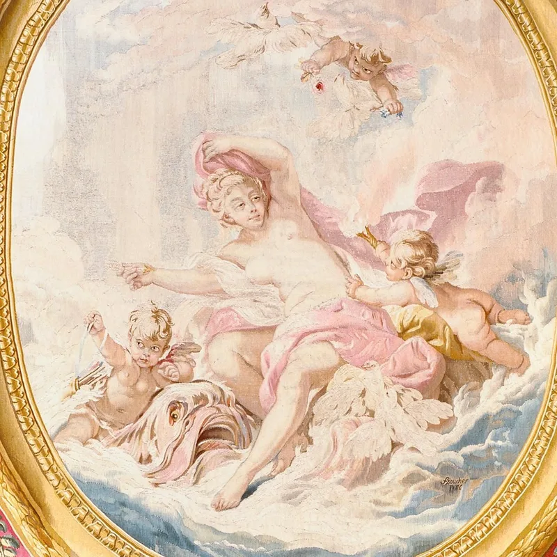 Tapestry Venus Emerging From The Waters François Boucher