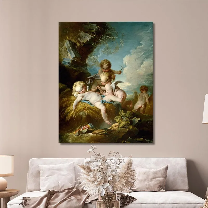 Los Recolectores De Querubines François Boucher