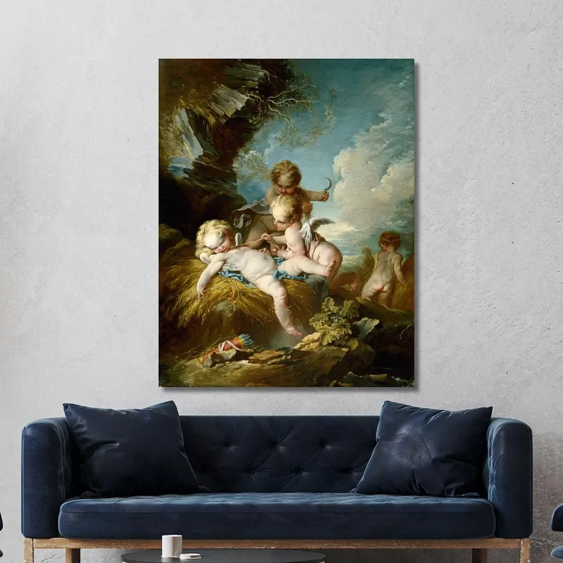 Los Recolectores De Querubines François Boucher