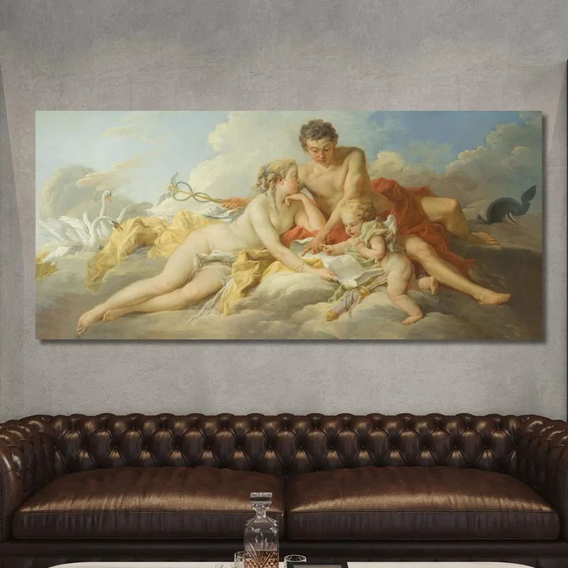 Venus Y Mercurio Instruyendo A Cupido François Boucher