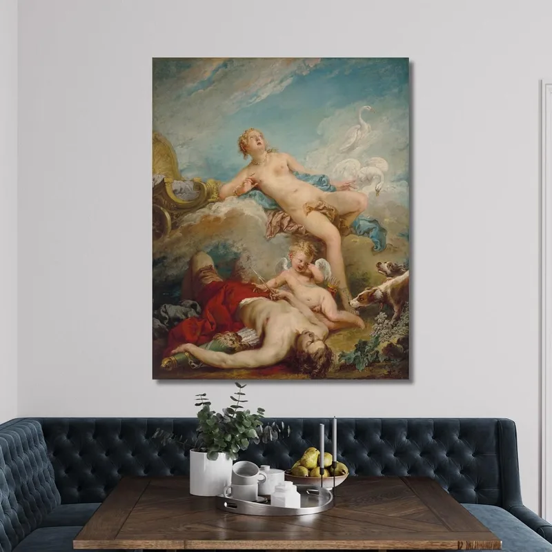 Venus Discovering The Dead Adonis François Boucher