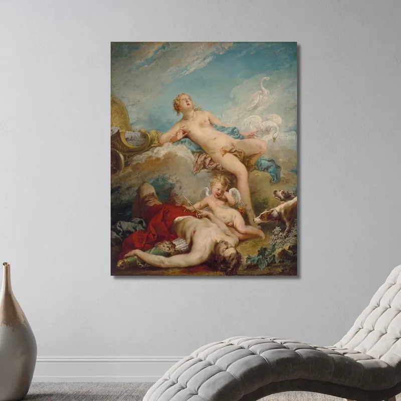 Venus Discovering The Dead Adonis François Boucher