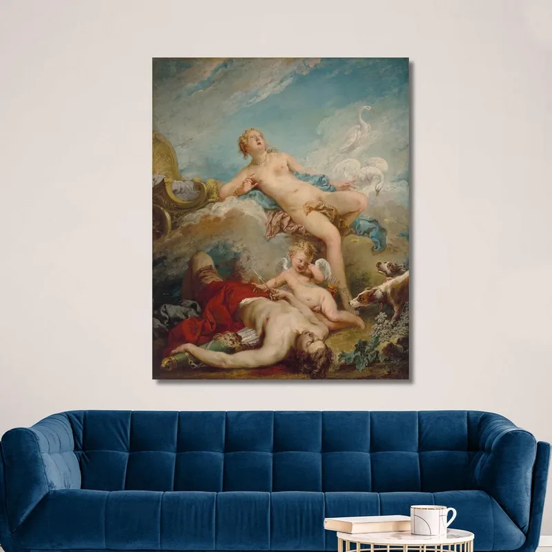 Venus Discovering The Dead Adonis François Boucher