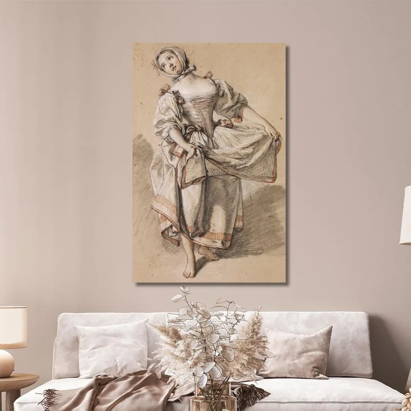 Junges Mädchen Vom Lande Tanzen François Boucher