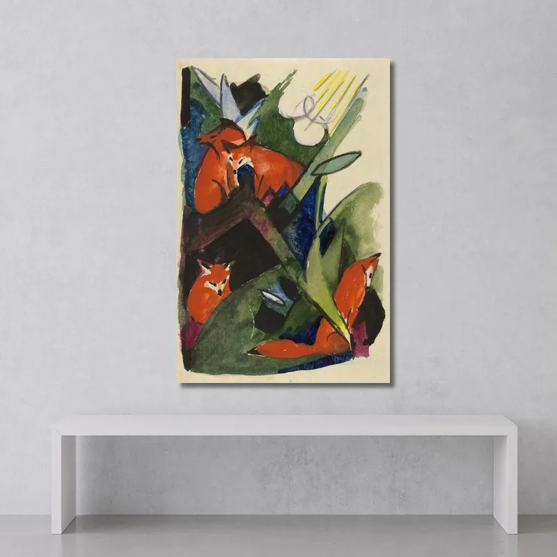 Four Foxes Franz Marc