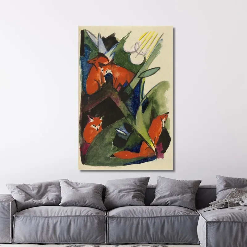 Four Foxes Franz Marc