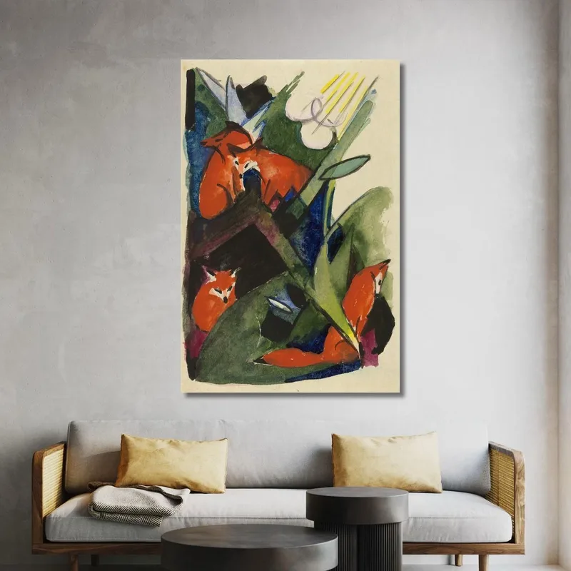 Four Foxes Franz Marc