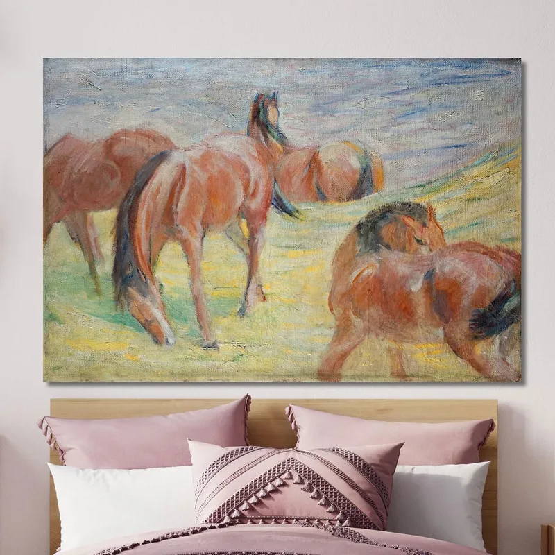 Grazing Horses I Franz Marc