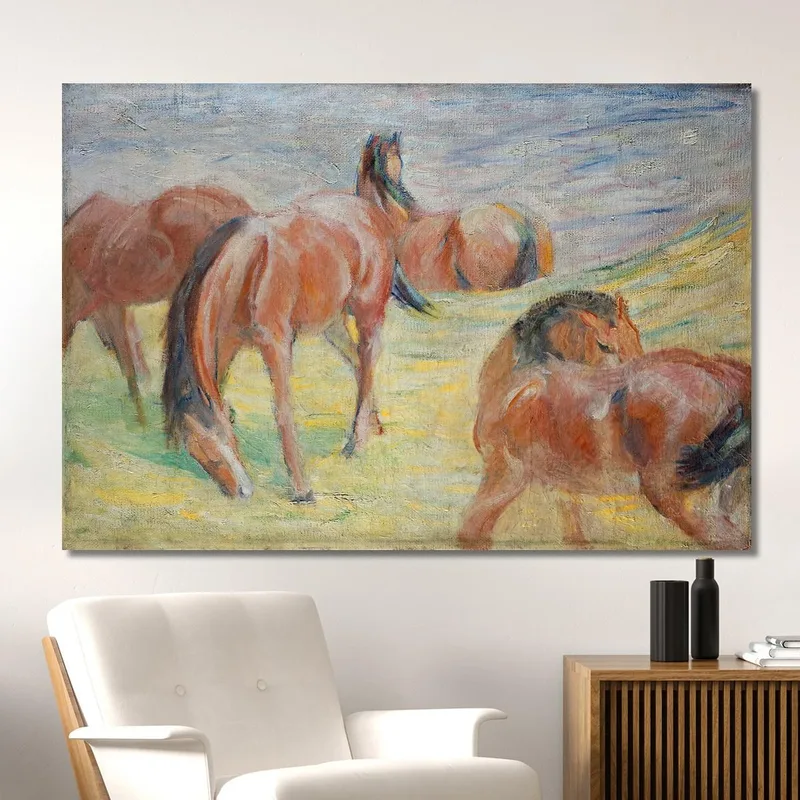 Grazing Horses I Franz Marc