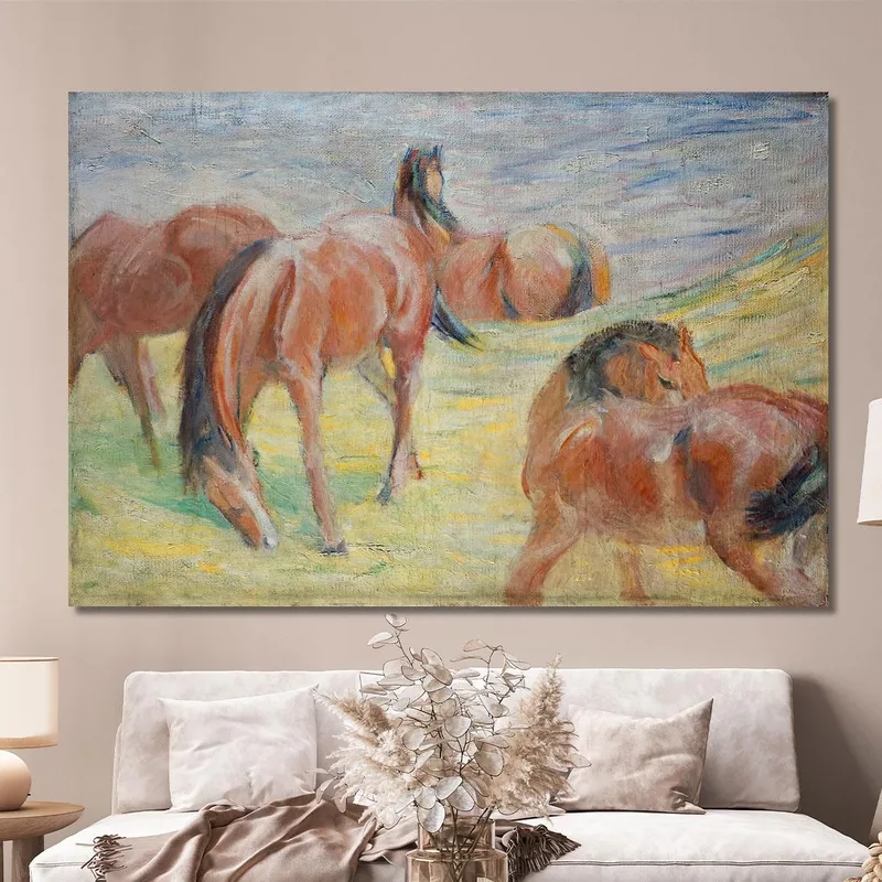 Grazing Horses I Franz Marc