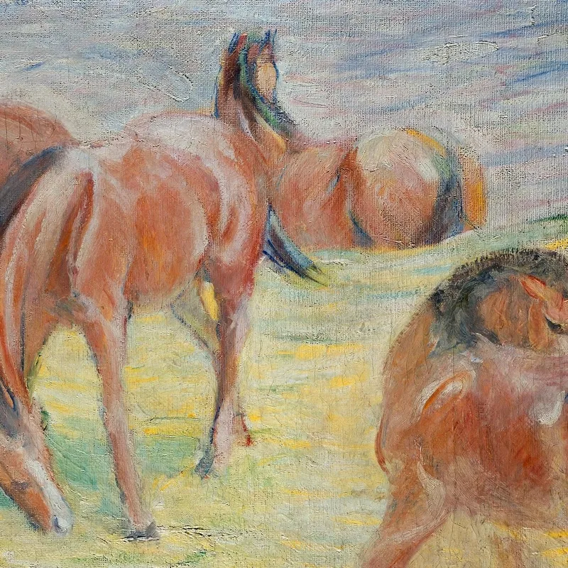 Grazing Horses I Franz Marc