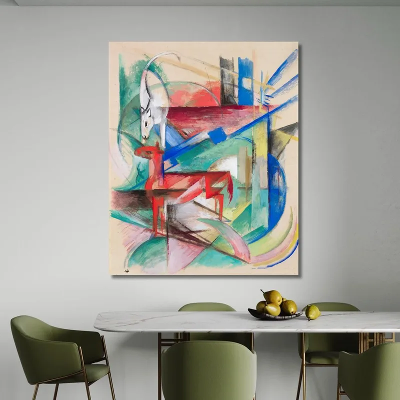 Paesaggio Con Animali Franz Marc