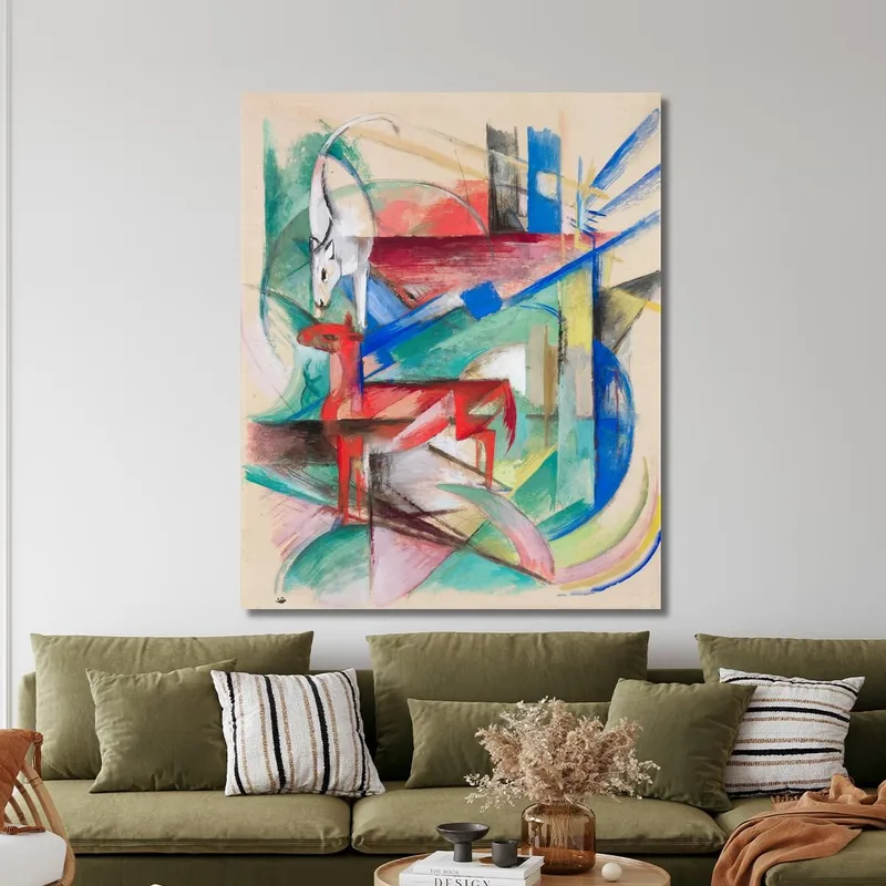 Paesaggio Con Animali Franz Marc