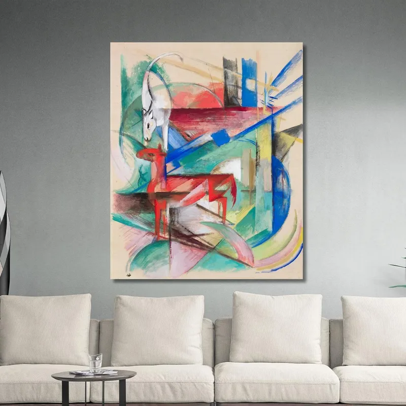 Paesaggio Con Animali Franz Marc