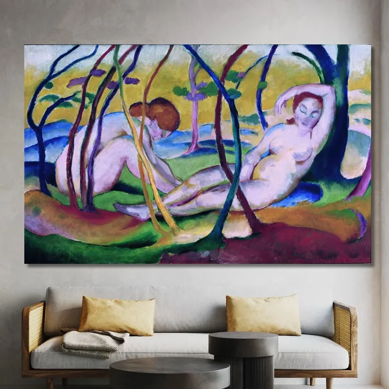 Nudi Sotto Gli Alberi Franz Marc