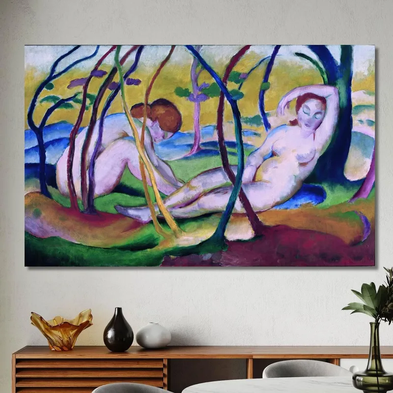 Nudi Sotto Gli Alberi Franz Marc