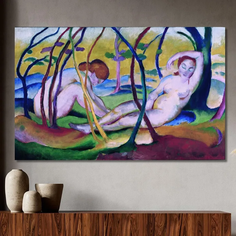 Nudi Sotto Gli Alberi Franz Marc