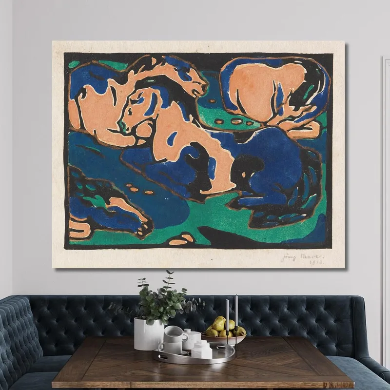 Ruhende Pferde Franz Marc