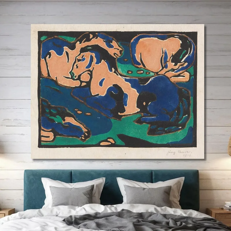 Ruhende Pferde Franz Marc