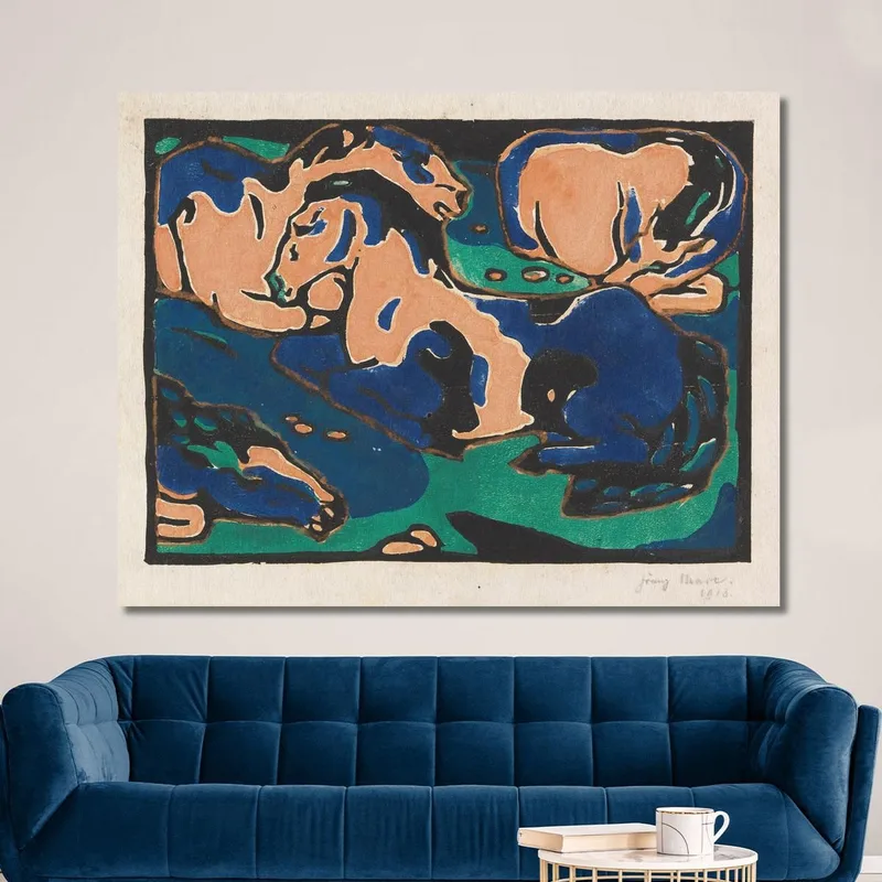 Ruhende Pferde Franz Marc
