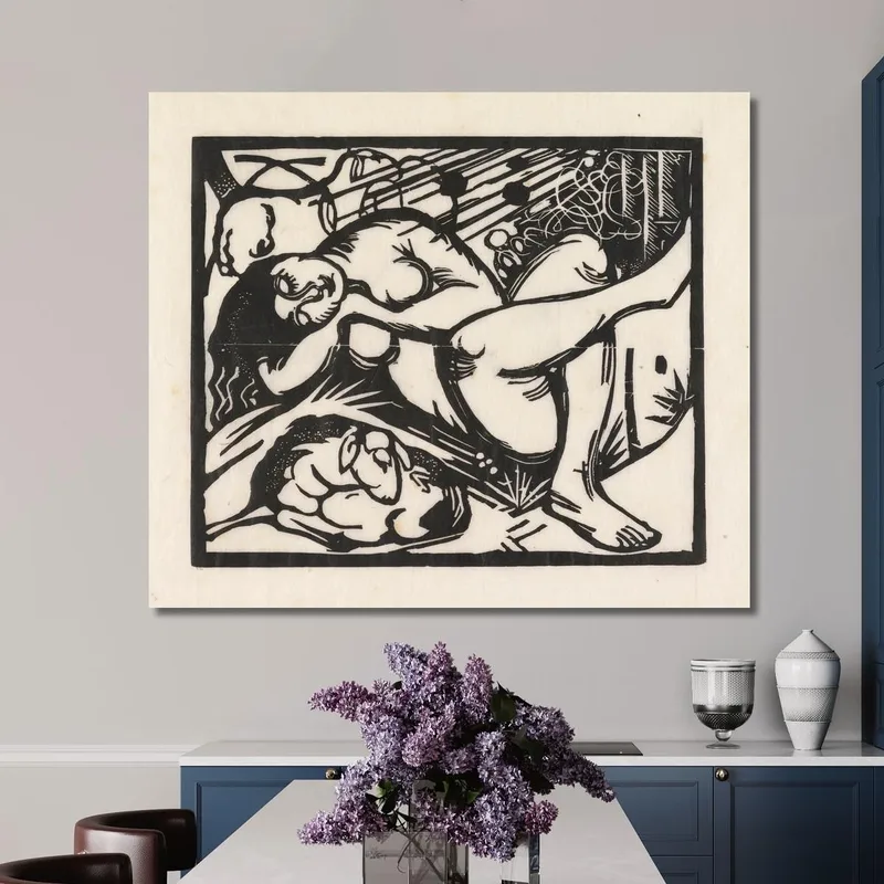 Sleeping Shepherdess Franz Marc