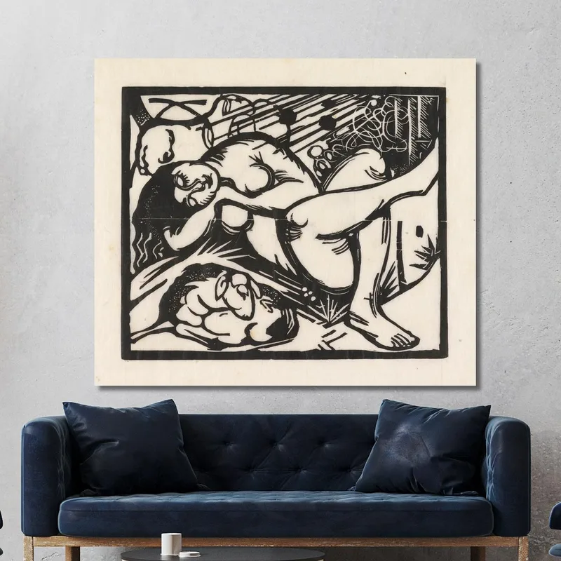 Sleeping Shepherdess Franz Marc