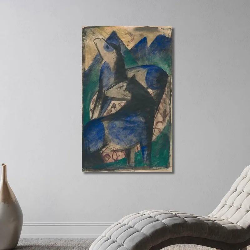 Due Cavalli Blu Franz Marc