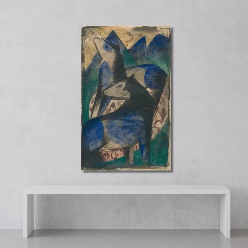 Due Cavalli Blu Franz Marc