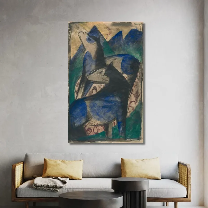 Due Cavalli Blu Franz Marc