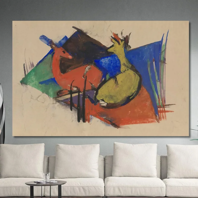 Due Cervi Sdraiati Franz Marc