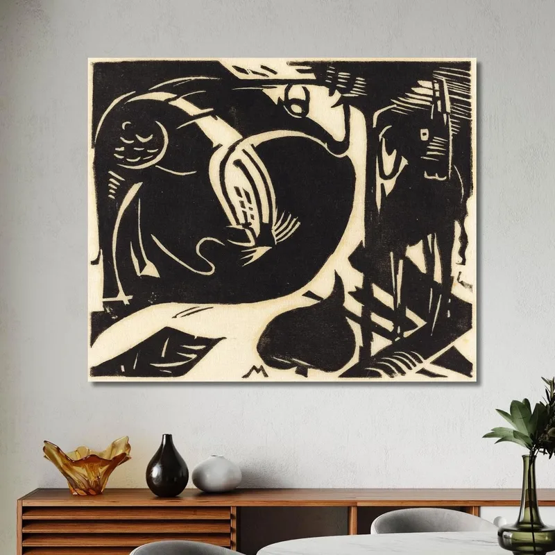 Two Mythical Animals Two Mythical Animals Franz Marc