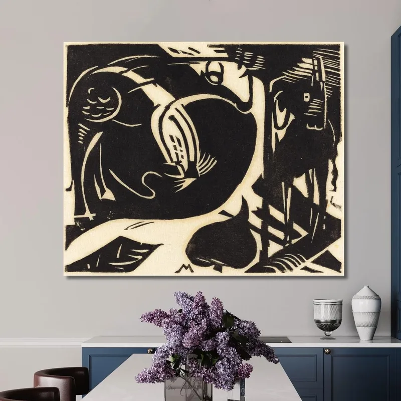 Two Mythical Animals Two Mythical Animals Franz Marc
