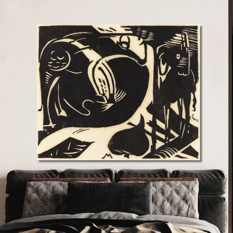 Two Mythical Animals Two Mythical Animals Franz Marc