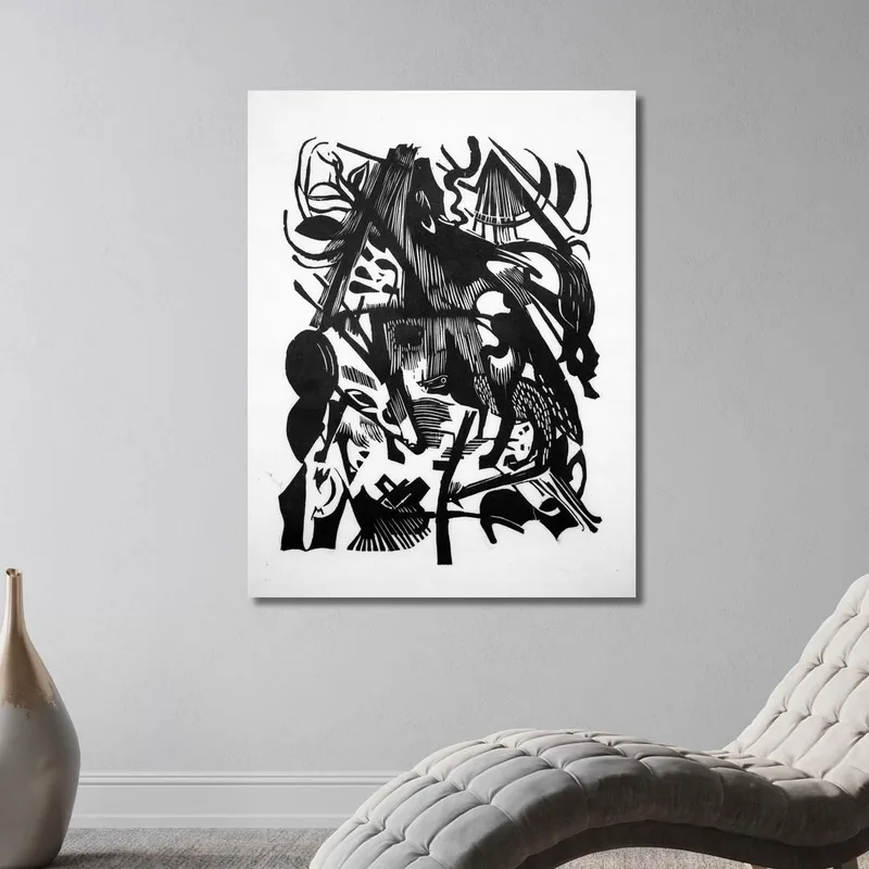 Naissance Des Loups Franz Marc