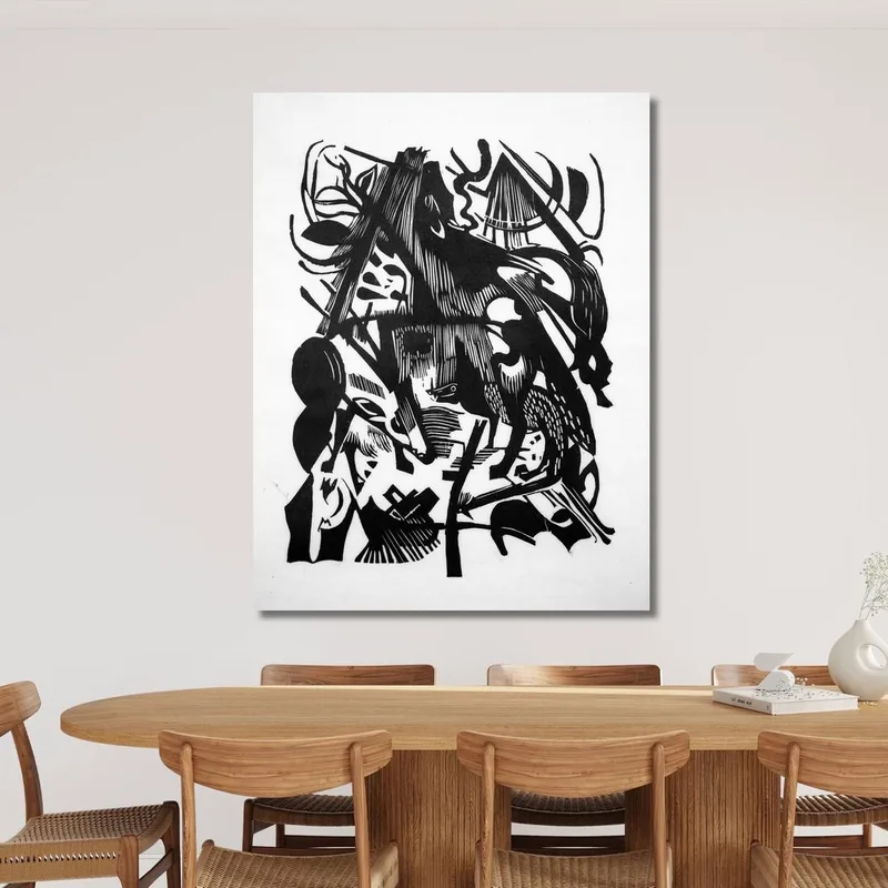 Naissance Des Loups Franz Marc